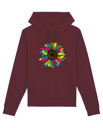 Sunflower summer colors Burgundy