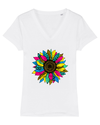 Sunflower summer colors White