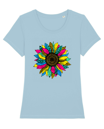 Sunflower summer colors Sky Blue