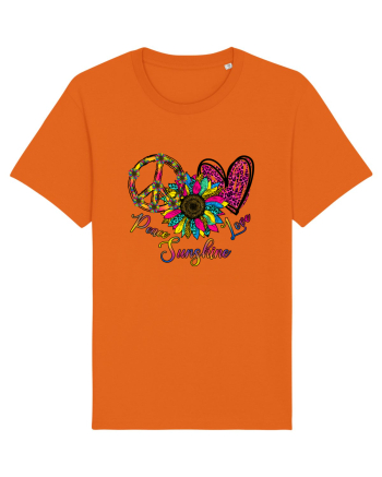 Peace Sunshine Love Bright Orange