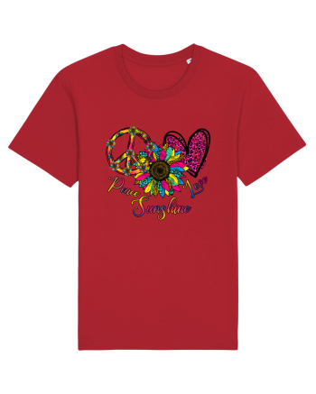 Peace Sunshine Love Red