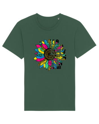 In a world full of roses be a sunflower Bottle Green