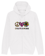 Peace Love Sunshine Hanorac cu fermoar Unisex Connector