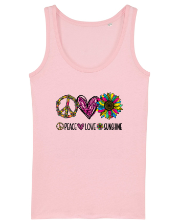 Peace Love Sunshine Cotton Pink