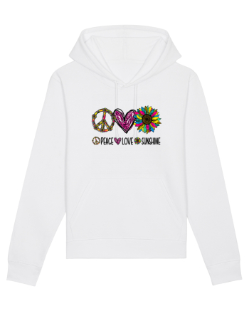 Peace Love Sunshine White