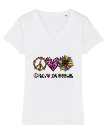Peace Love Sunshine White