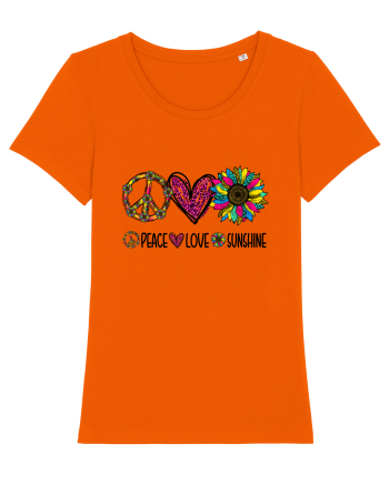 Peace Love Sunshine Bright Orange