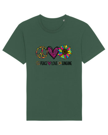 Peace Love Sunshine Bottle Green