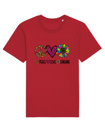 Peace Love Sunshine Red