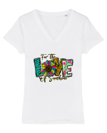 For the love of sunshine Tricou mânecă scurtă guler V Damă Evoker