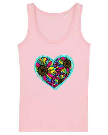 Sunflower Heart Cotton Pink