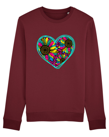 Sunflower Heart Burgundy