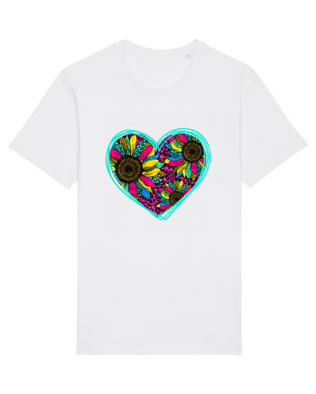 Sunflower Heart White