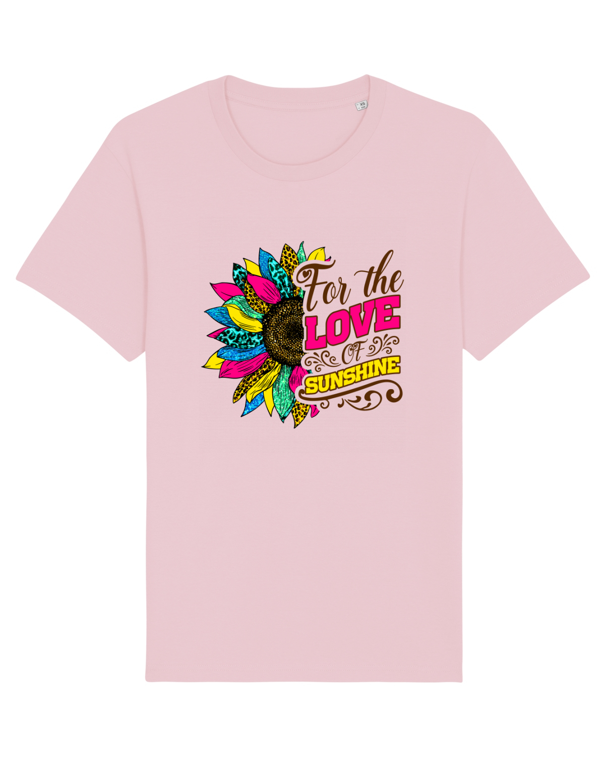 Tricou mânecă scurtă Unisex Rocker Cotton Pink