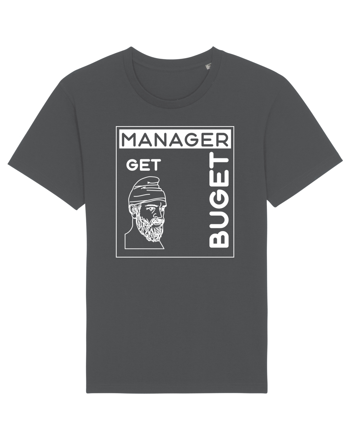 Tricou mânecă scurtă Unisex Rocker Anthracite