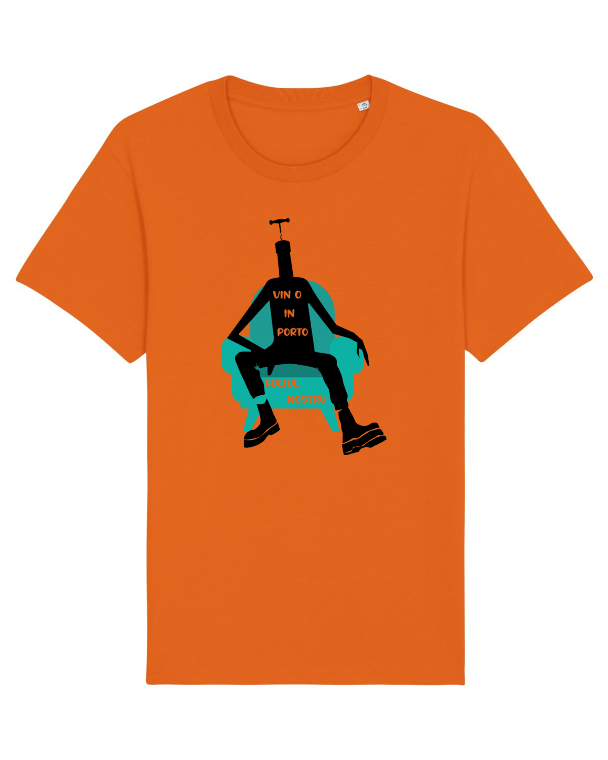 Tricou mânecă scurtă Unisex Rocker Bright Orange