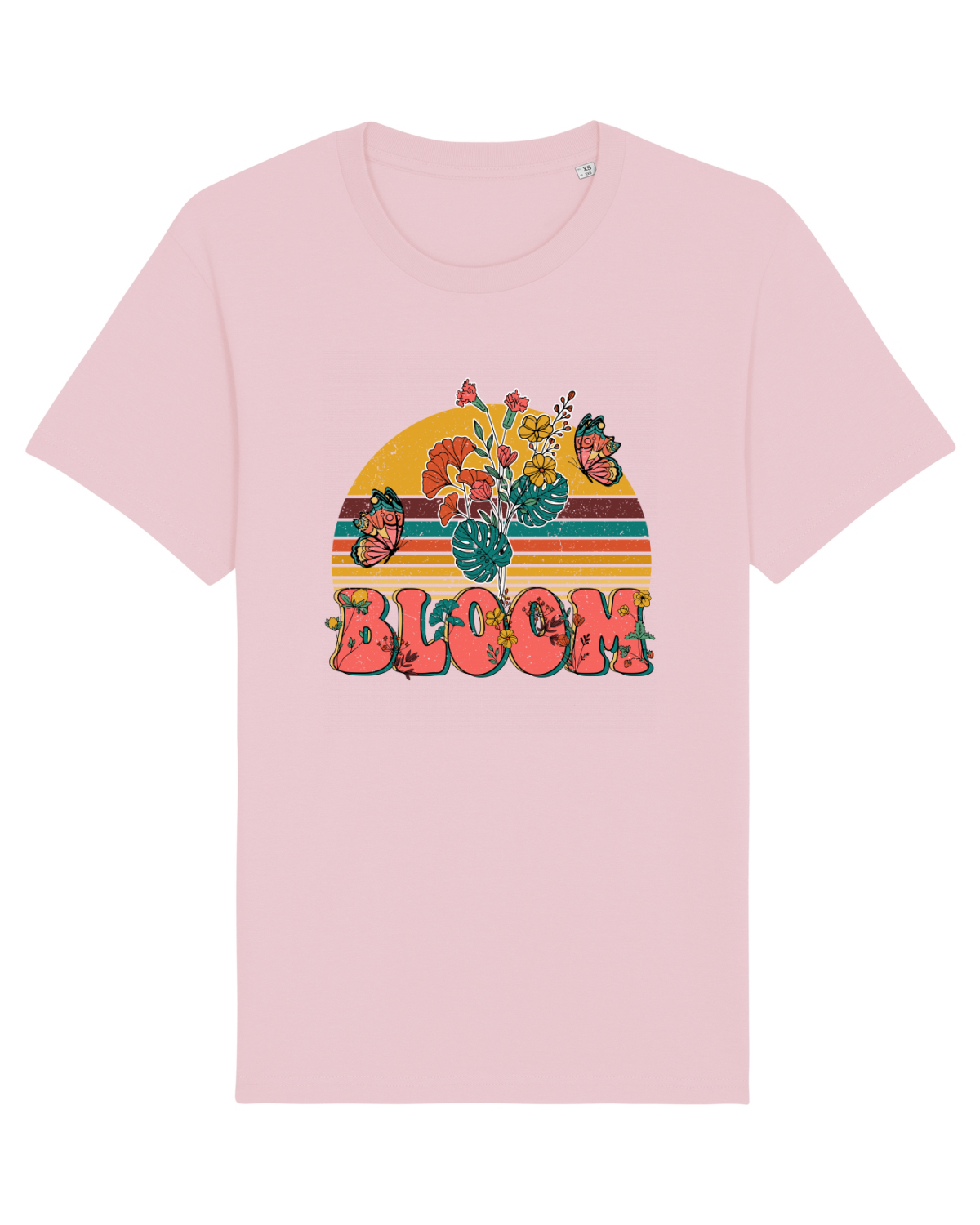 Tricou mânecă scurtă Unisex Rocker Cotton Pink
