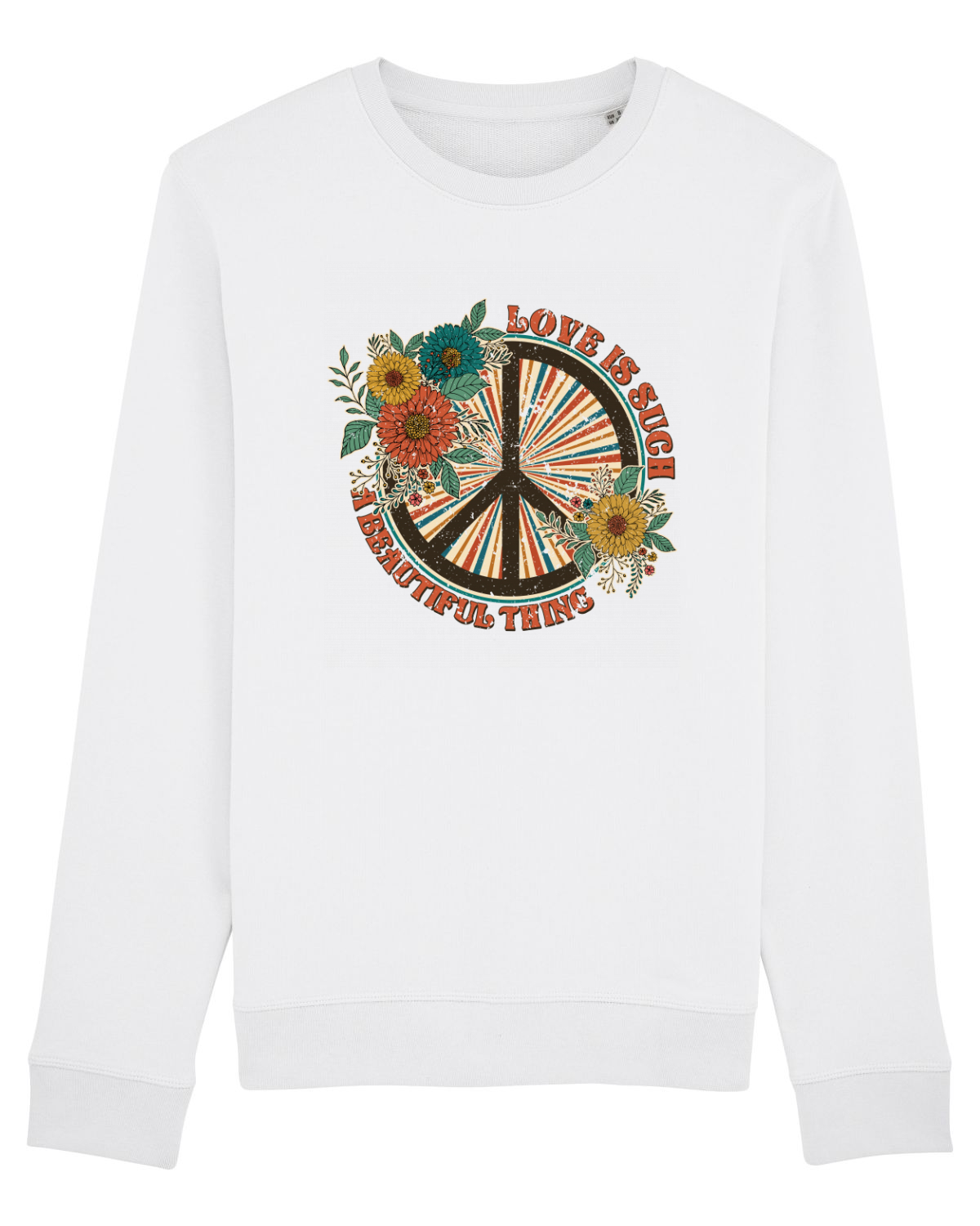 Bluză mânecă lungă Unisex Rise White