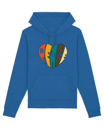 Peace Retro Heart Royal Blue