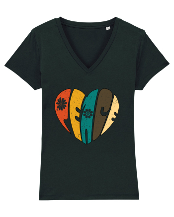 Peace Retro Heart Black