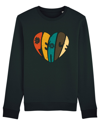 Peace Retro Heart Black
