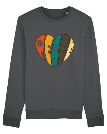 Peace Retro Heart Anthracite