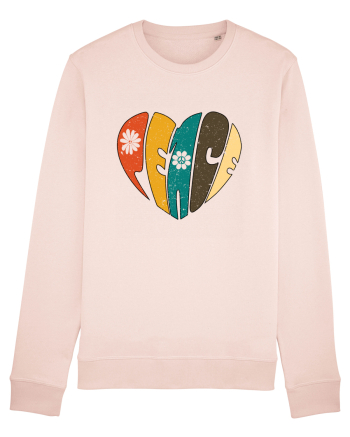 Peace Retro Heart Candy Pink