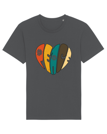 Peace Retro Heart Anthracite