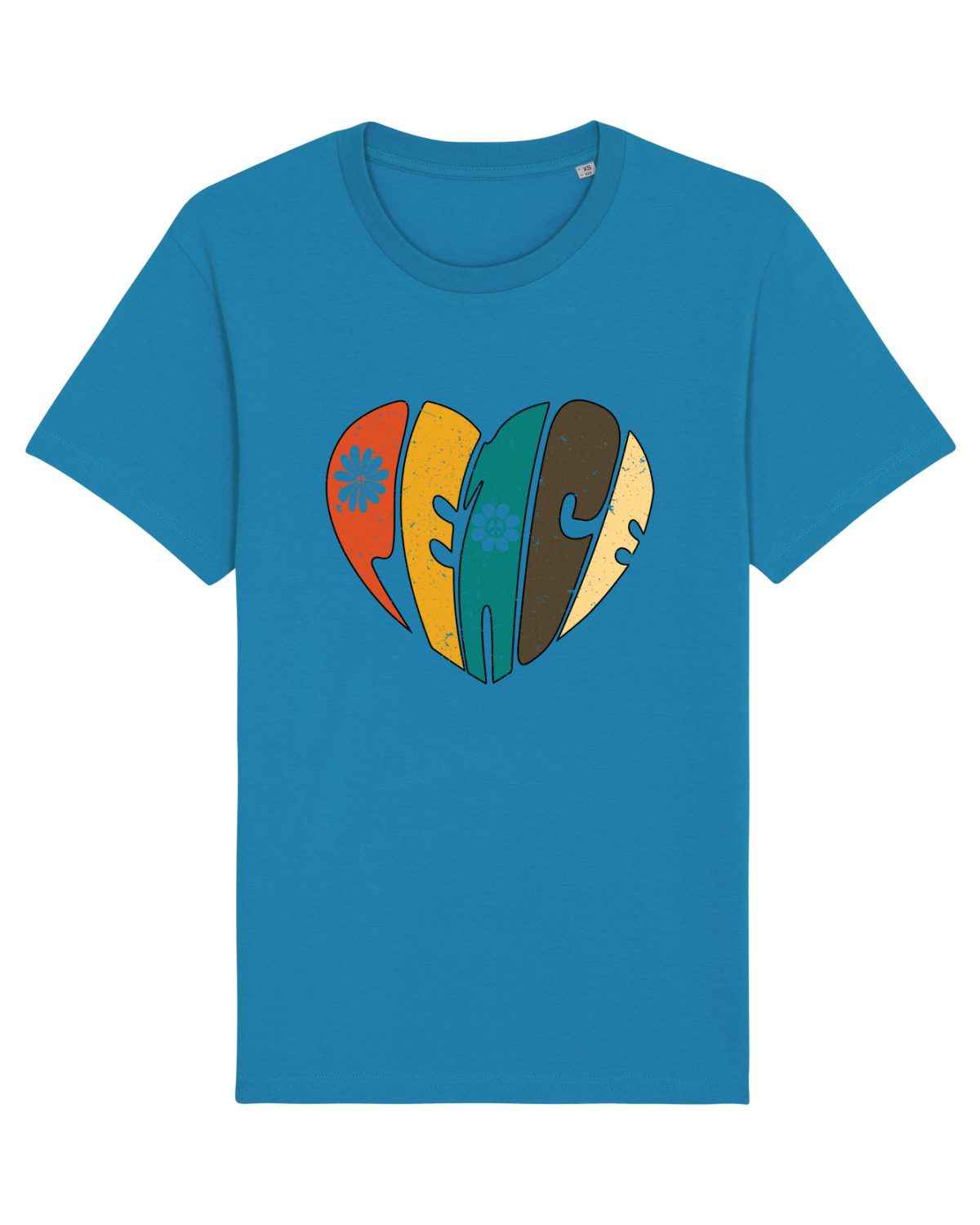 Tricou mânecă scurtă Unisex Rocker Azur