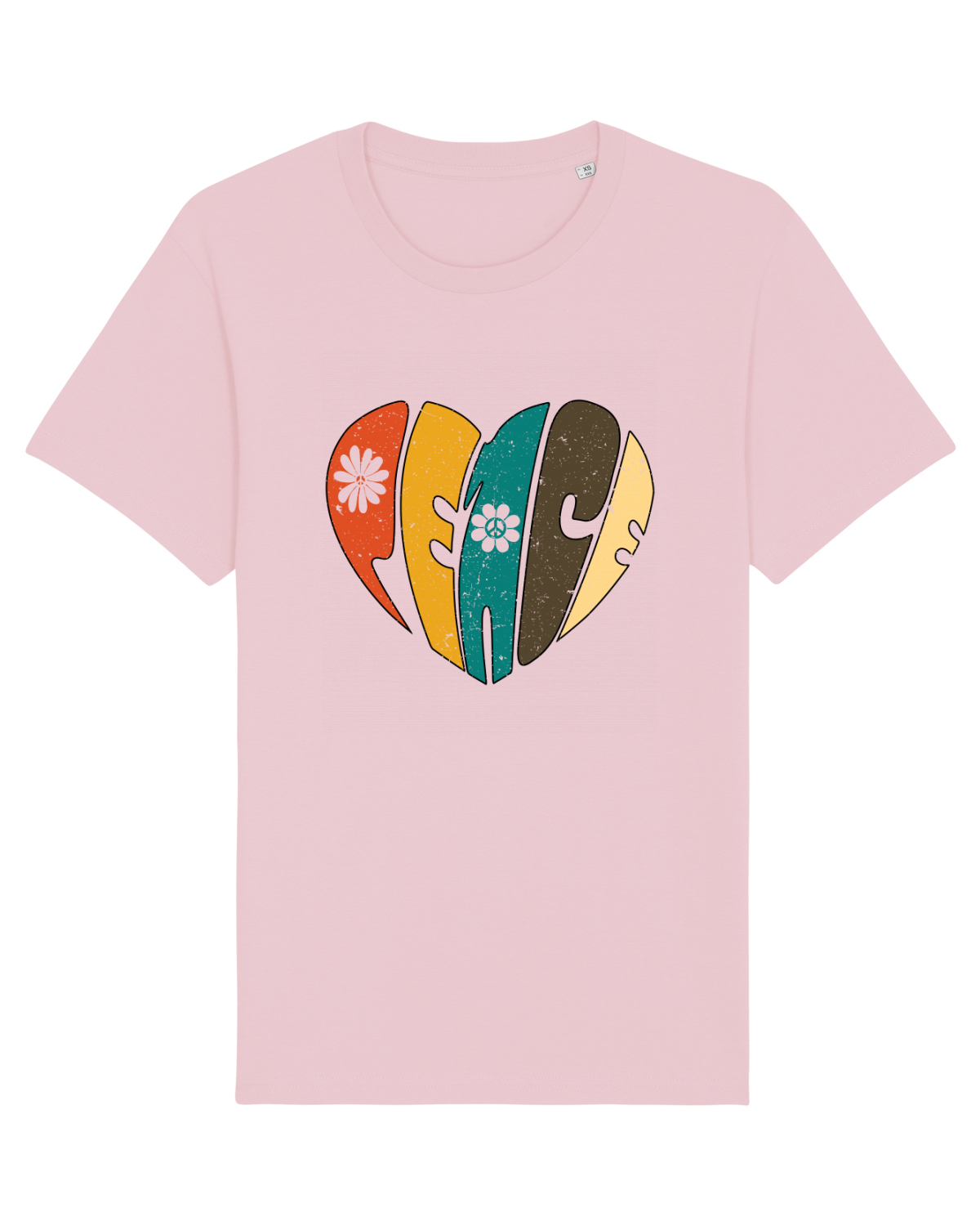 Tricou mânecă scurtă Unisex Rocker Cotton Pink