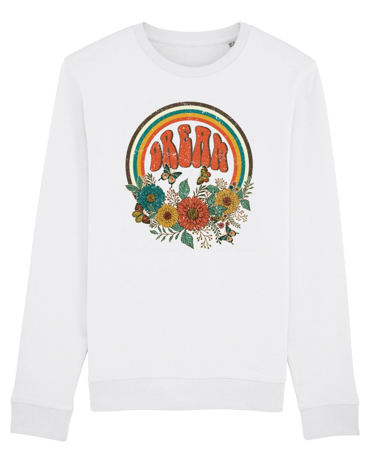 Bluză mânecă lungă Unisex Rise White