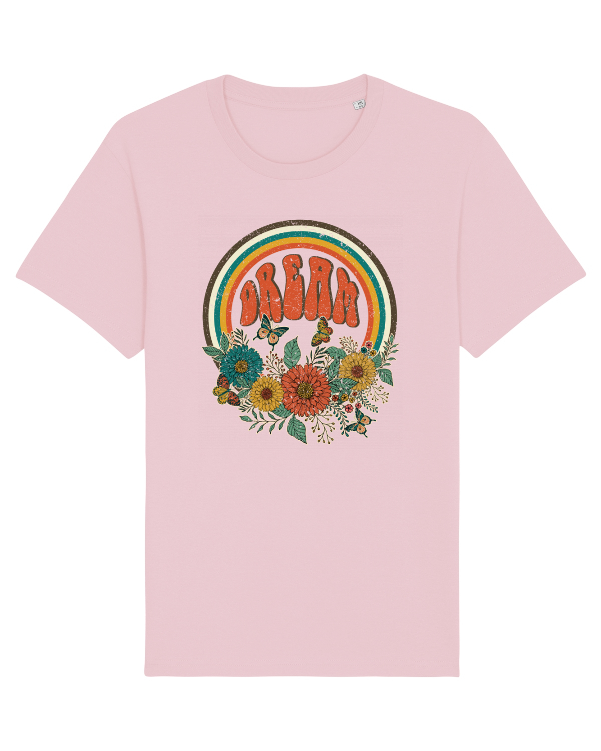 Tricou mânecă scurtă Unisex Rocker Cotton Pink