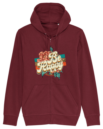 Be Happy Burgundy