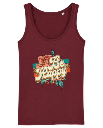 Be Happy Burgundy