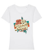 Be Happy Tricou mânecă scurtă guler larg fitted Damă Expresser