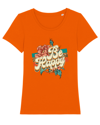 Be Happy Bright Orange
