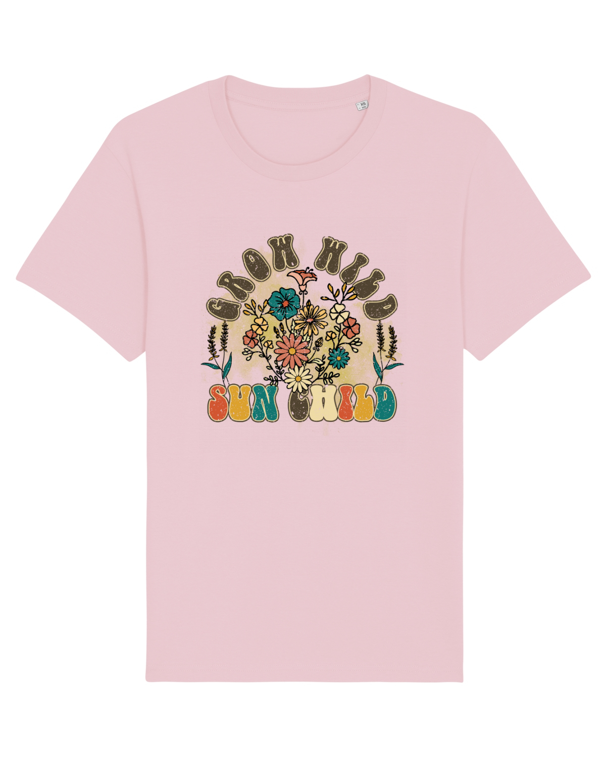 Tricou mânecă scurtă Unisex Rocker Cotton Pink