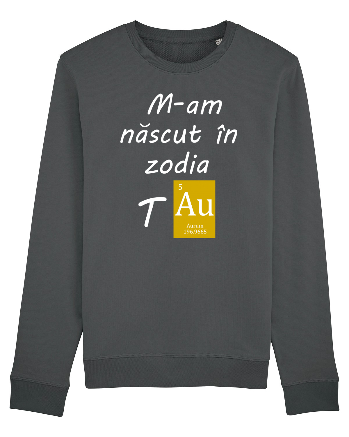 Bluză mânecă lungă Unisex Rise Anthracite