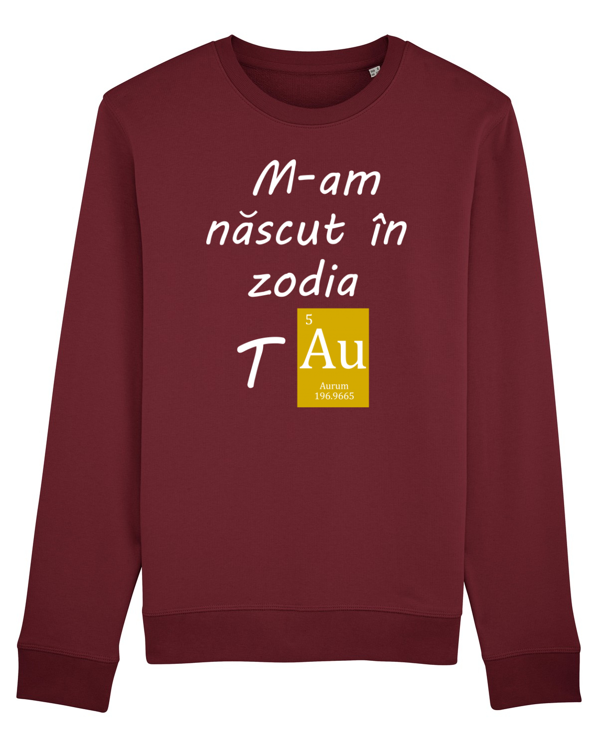 Bluză mânecă lungă Unisex Rise Burgundy