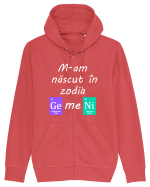M-am născut în zodia Gemeni Hanorac cu fermoar Unisex Connector