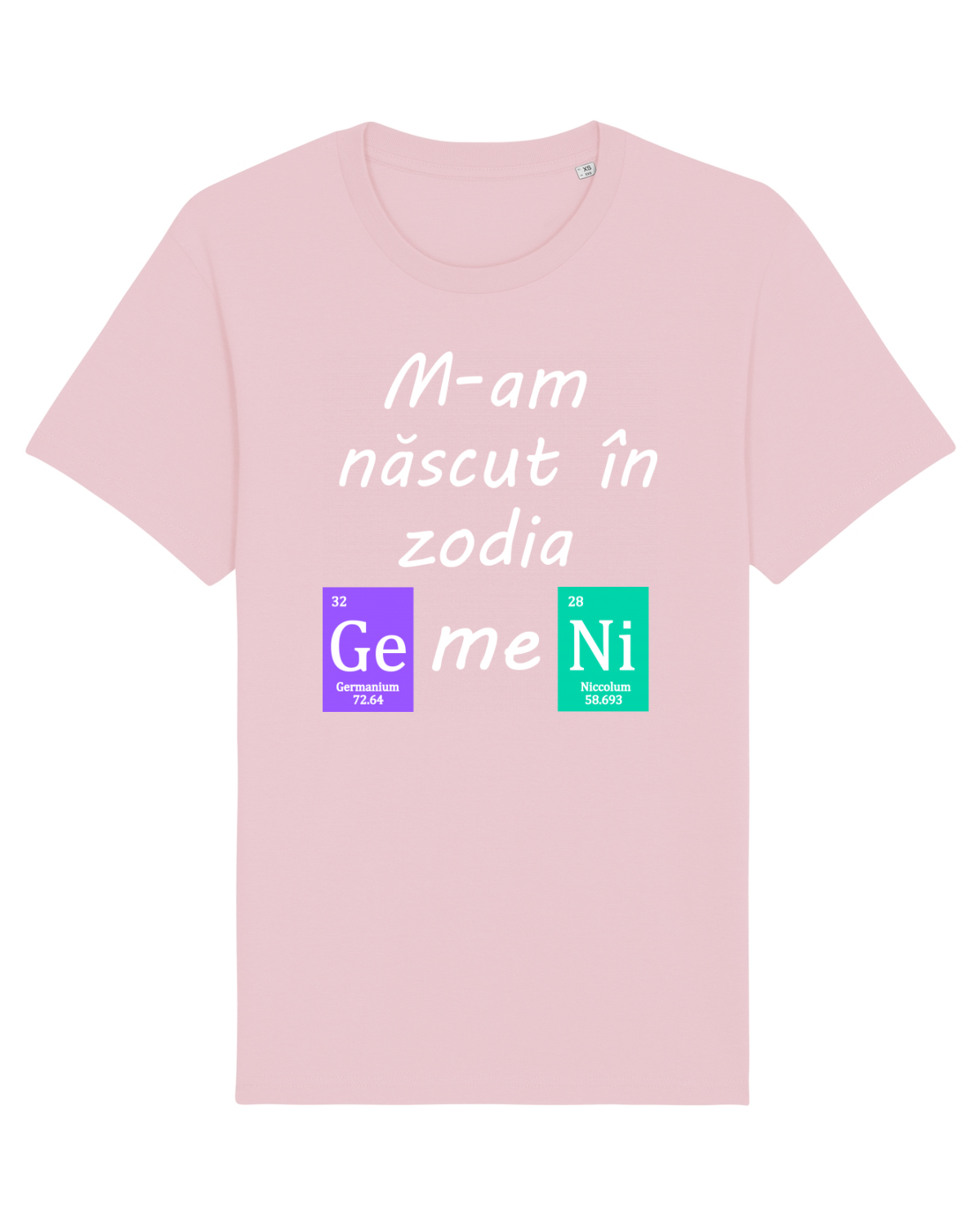 Tricou mânecă scurtă Unisex Rocker Cotton Pink