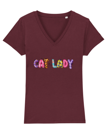 Cat Lady Burgundy