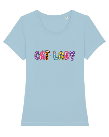 Cat Lady Sky Blue