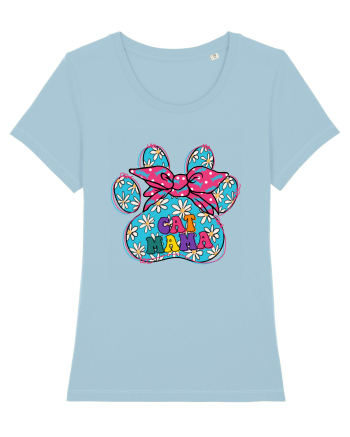 Cat Mama Sky Blue