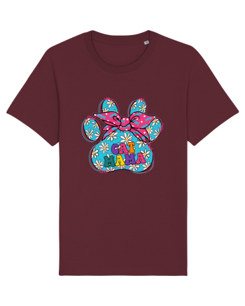 Cat Mama Burgundy