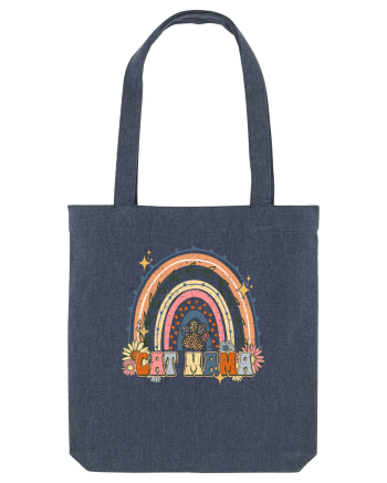 Cat Mama Rainbow Midnight Blue