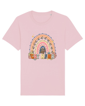 Cat Mama Rainbow Cotton Pink