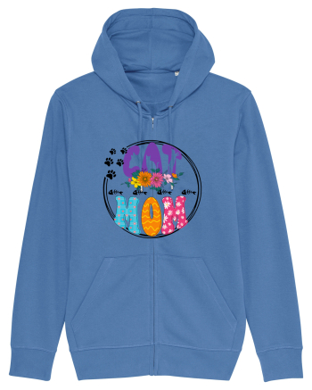 Cat Mom Bright Blue