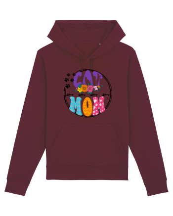 Cat Mom Burgundy
