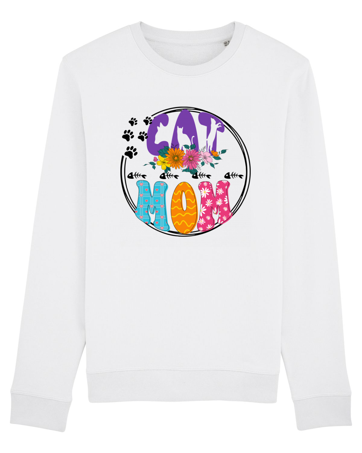 Bluză mânecă lungă Unisex Rise White